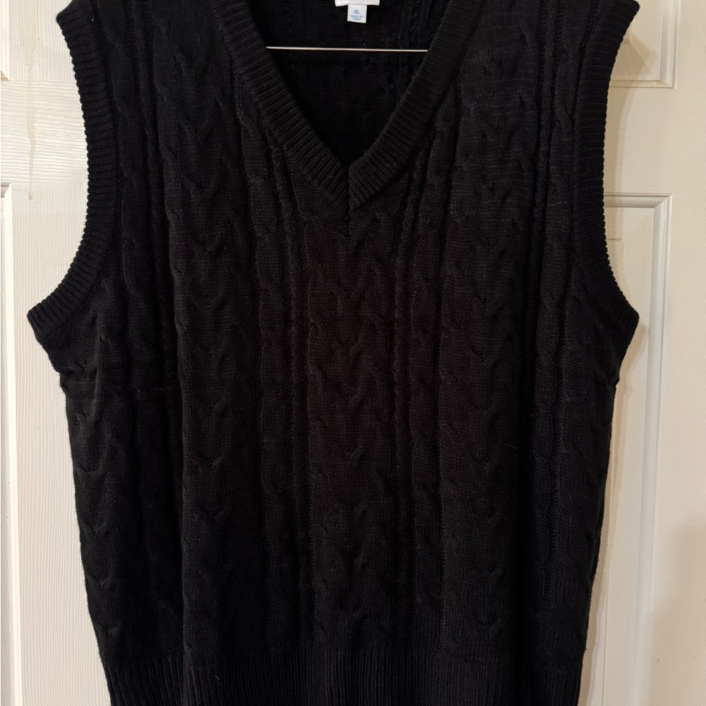 Lularoe Nadia Sweater Vest XLarage Black